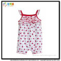 BKD suitable for girl strawberry pattern babies playsuit